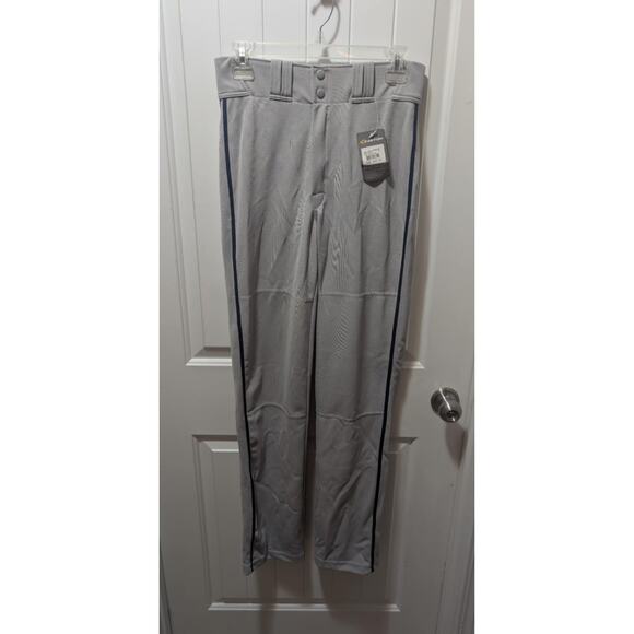 Easton Rival 2, Adult Mens XS Baseball/Softball Gray Navy Blue Piped New! - Picture 1 of 7